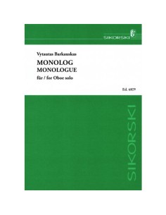 BARKAUSKAS V.-Monolog per oboe