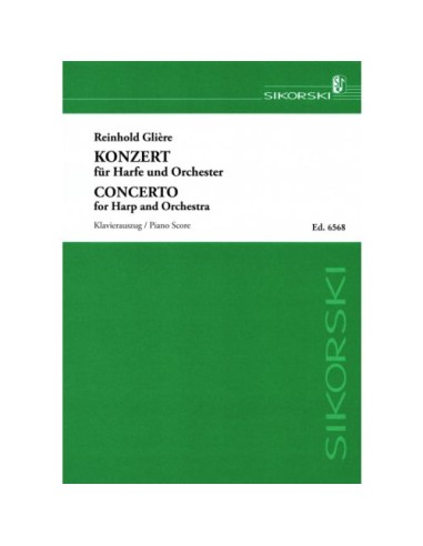 GLIERE R.-Concerto Op.74 für Harfe