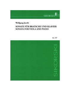 JACOBI W.-Sonata per viola e pianoforte