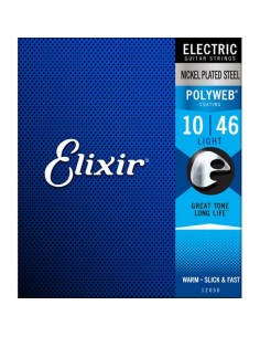 Elixir Polyweb 12050 Electric Guitar Strings (10-46) (Complete Set)