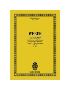 WEBER C.M.-Konzert Op.75 F-Dur für Fagott und Orchester (PB)