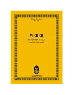 WEBER C.M.-Symphony No. 1 in C Major Op.19 for Orchestra (Pocket Score)