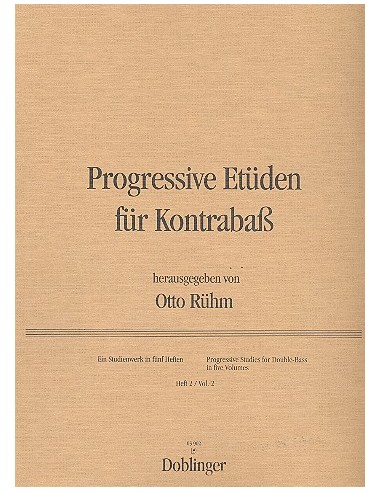 RUHM O.-Progressive Etüden Band 2 per contrabbasso