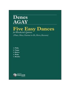 AGAY D.-Five Easy Dances pour quintette à vent
