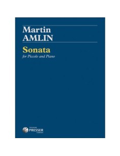 AMLIN M.-Sonate pour piccolo et piano