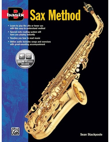 BASIX-Saxophone Method (Method) for Saxophone (Inc.CD) (Stackpoole)
