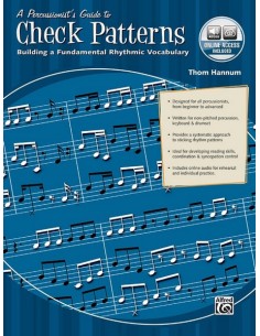 HANNUM T.-A Percussionists Guide to Check Patterns for Percussion (Inc.CD)
