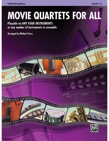 PELICULAS-Movie Quartets For All (Violoncello)