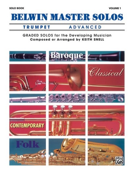 SNELL K.-Belwin Master Solos Vol.1 Advanced per Tromba
