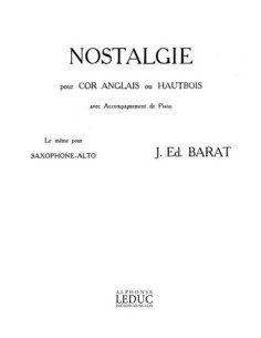 BARAT J.E.-Nostalgie per oboe e pianoforte