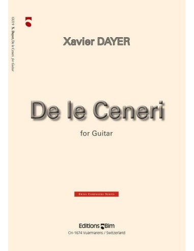 DAYER X.-De le Ceneri per chitarra