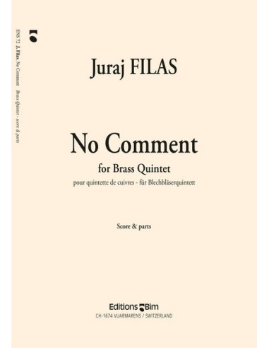 ROWS J.-No Comment for Brass Quintet