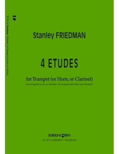 FRIEDMAN S.-Studies (4) for Trumpet