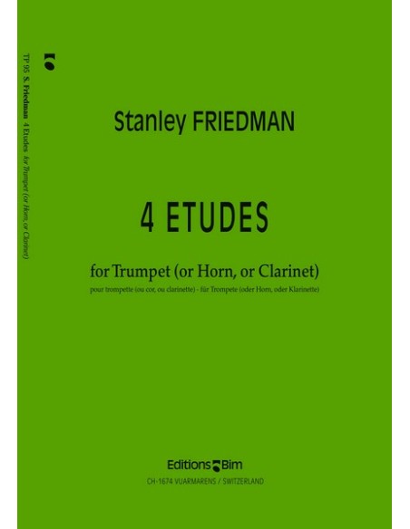 FRIEDMAN S.-Studies (4) for Trumpet