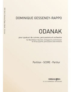 GESSENEY RAPPO D.-Odanak per quartetto di ottoni, percussioni e orchestra (partitura)