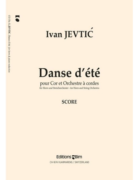 JEVTIC I.-Danse d'ete per corno e pianoforte