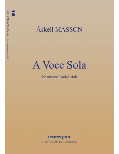 MASSON A.-A Voce Sola for Viola