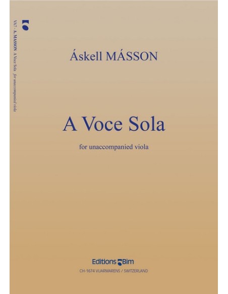MASSON A.-A Voce Sola per Viola