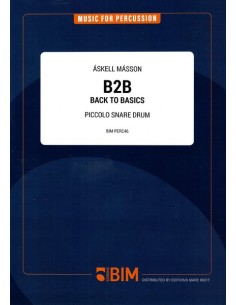 MASSON A.-B2B Back to Basics for Snare Drum