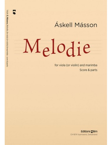 MASSON A.-Melodie per Viola e Marimba