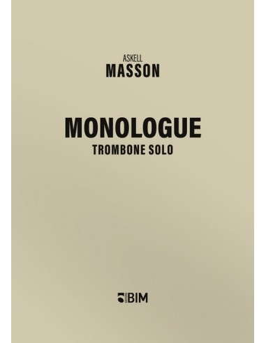 MASSON A.-Trombone Monologue