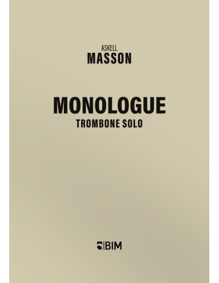 MASSON A.-Trombone Monologue