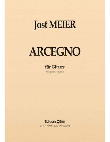 MEIER J.-Arcegno pour guitare