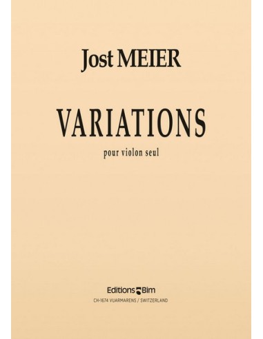 MEIER J.-Variazioni per Violino