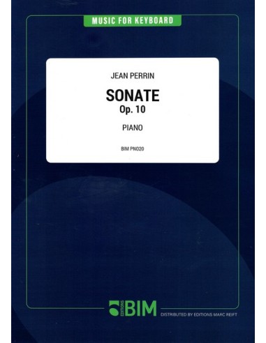 PERRIN M.-Sonate op.10 pour piano
