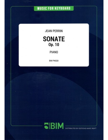 PERRIN M.-Sonate op.10 pour piano
