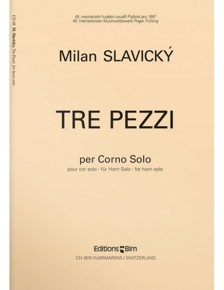 SLAVICKY M.-Tre Pezzi pour cor
