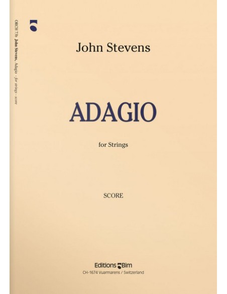 STEVENS J.-Adagio for String Orchestra (Parts)