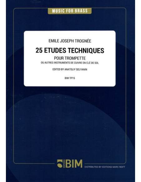 TROGNEE E.J.-Etudes techniques (25) pour trompette