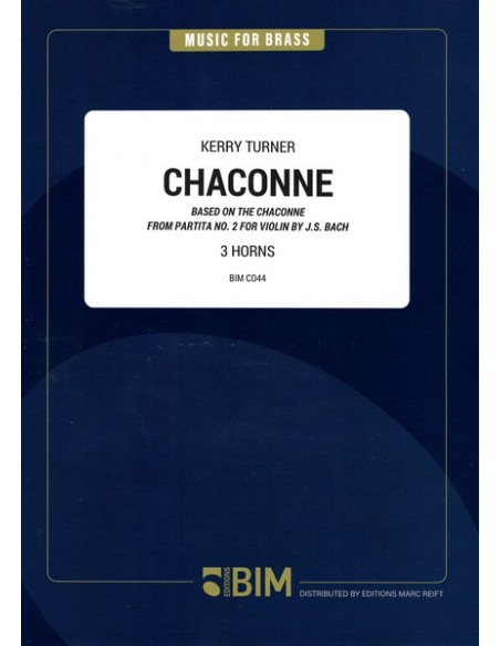 TURNER K.-Chaconne pour 3 Cors