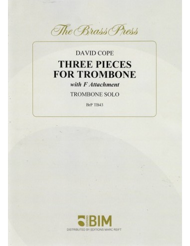COPE D.-Pieces (3) pour trombone