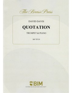 DAVIS D.-Citazione per Tromba e Pianoforte