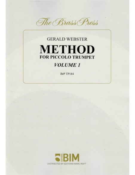 WEBSTER G.-Methode für Piccolo-Trompete 1º (Methode) für Trompete