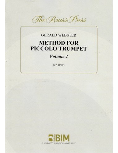 WEBSTER G.-Method for Piccolo Trumpet 2nd (Method) for Trumpet