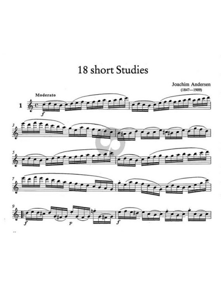 ANDERSEN J.-Piccoli studi (18) Op.41 per flauto (Reede)