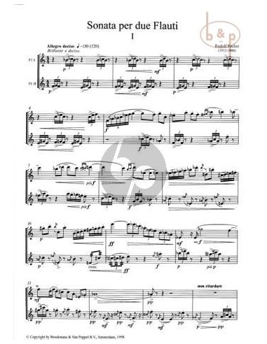 ESCHER R.-Sonate pour 2 flûtes