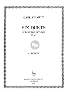 STAMITZ A.-Duets (6) Op.27 for 2 Flutes