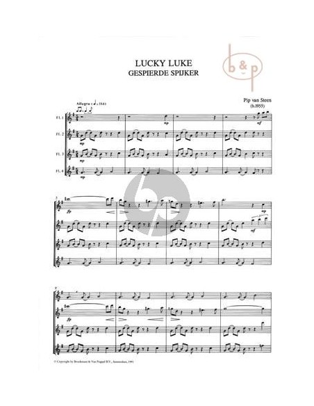 STEEN P.-Sehr flötig für 4 Flöten