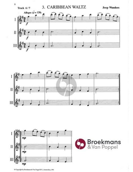 WANDERS J.-Flute Time Vol.1 pour 3 flûtes