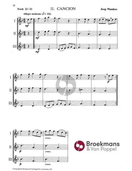 WANDERS J.-Flute Time Vol.1 pour 3 flûtes