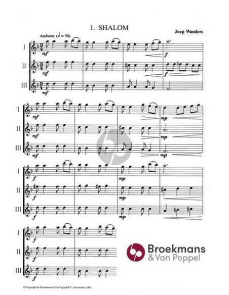 WANDERS J.-Flute Time Vol.2 for 3 Flutes