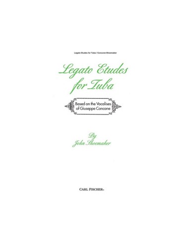 CONCONE G.-Legato Etüden für Tuba (Schoemaker)
