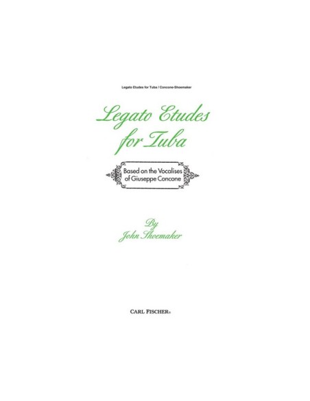 CONCONE G.-Legato Studi per Tuba (Schoemaker)
