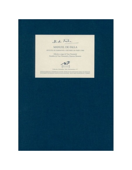 FALLA M.-Notes on Harmony (Diary of Paris 1908)