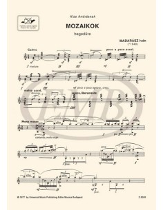 MADARASZ I.-Mosaics para Violin 2