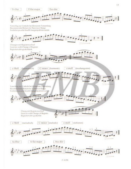 MESZLENYI L.-Studi di scale per oboe